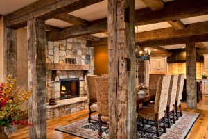 After lakehouse fireplace renovation by Teakwood Builders, kitchen and bath remodeler, custom home builder and general contractor Saratoga Springs and Capital Region