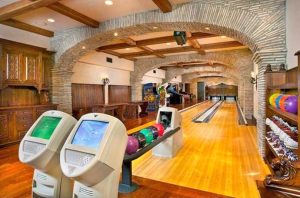 Home bowling alley and arcade